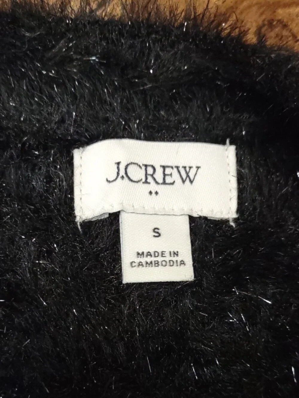 J. Crew Fuzzy Short-Sleeve Sweater